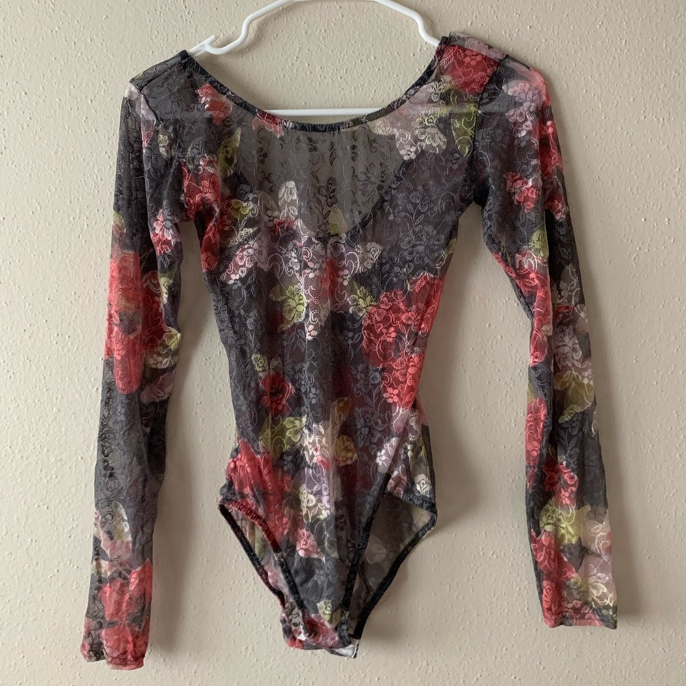 Lace Floral Bodysuit/Onesie